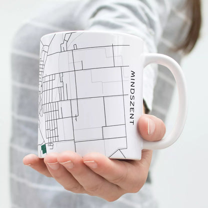 Mindszent - Térképes bögre