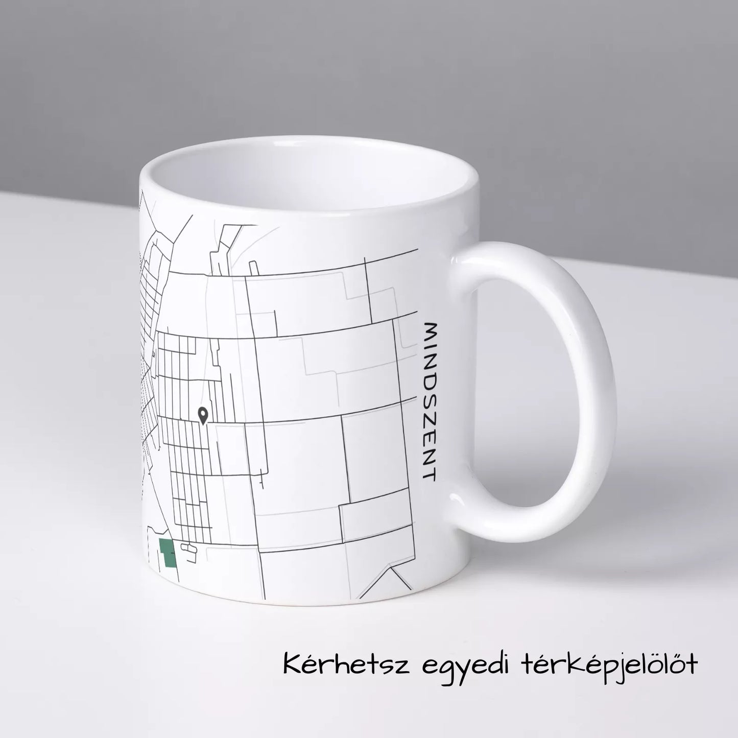 Mindszent - Térképes bögre
