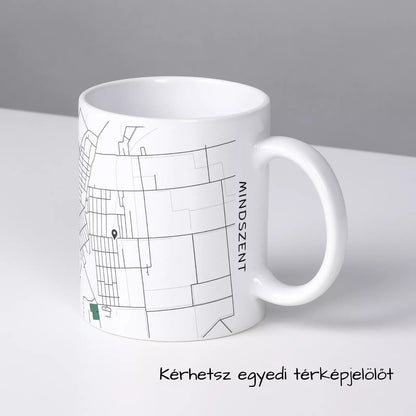 Mindszent - Térképes bögre