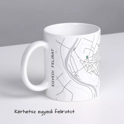 Mindszent - Térképes bögre