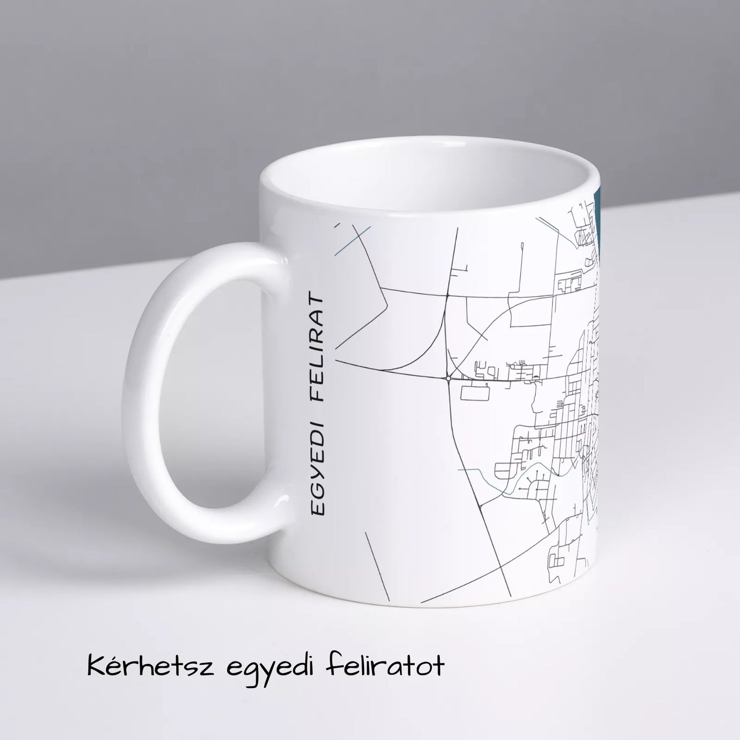 Mohács - Térképes bögre