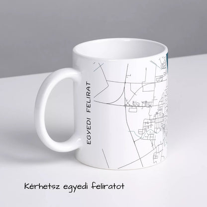 Mohács - Térképes bögre