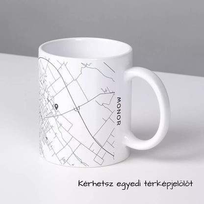 Monor - Térképes bögre