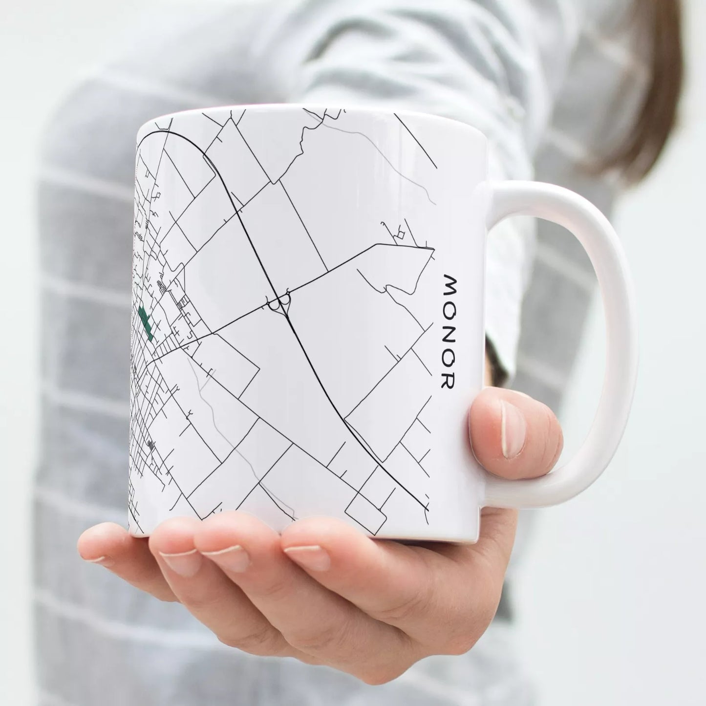 Monor - Térképes bögre