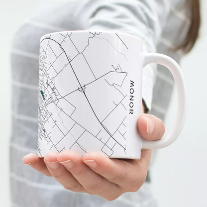 Monor - Térképes bögre