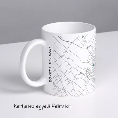 Monor - Térképes bögre