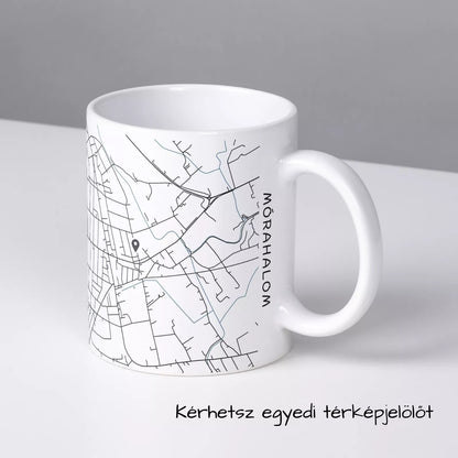 Mórahalom - Térképes bögre