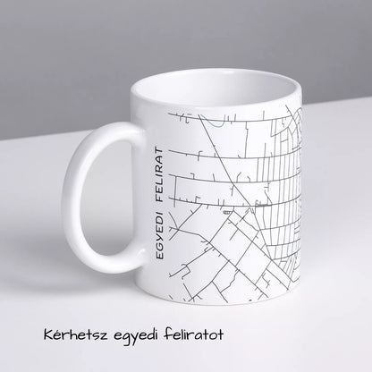 Mórahalom - Térképes bögre