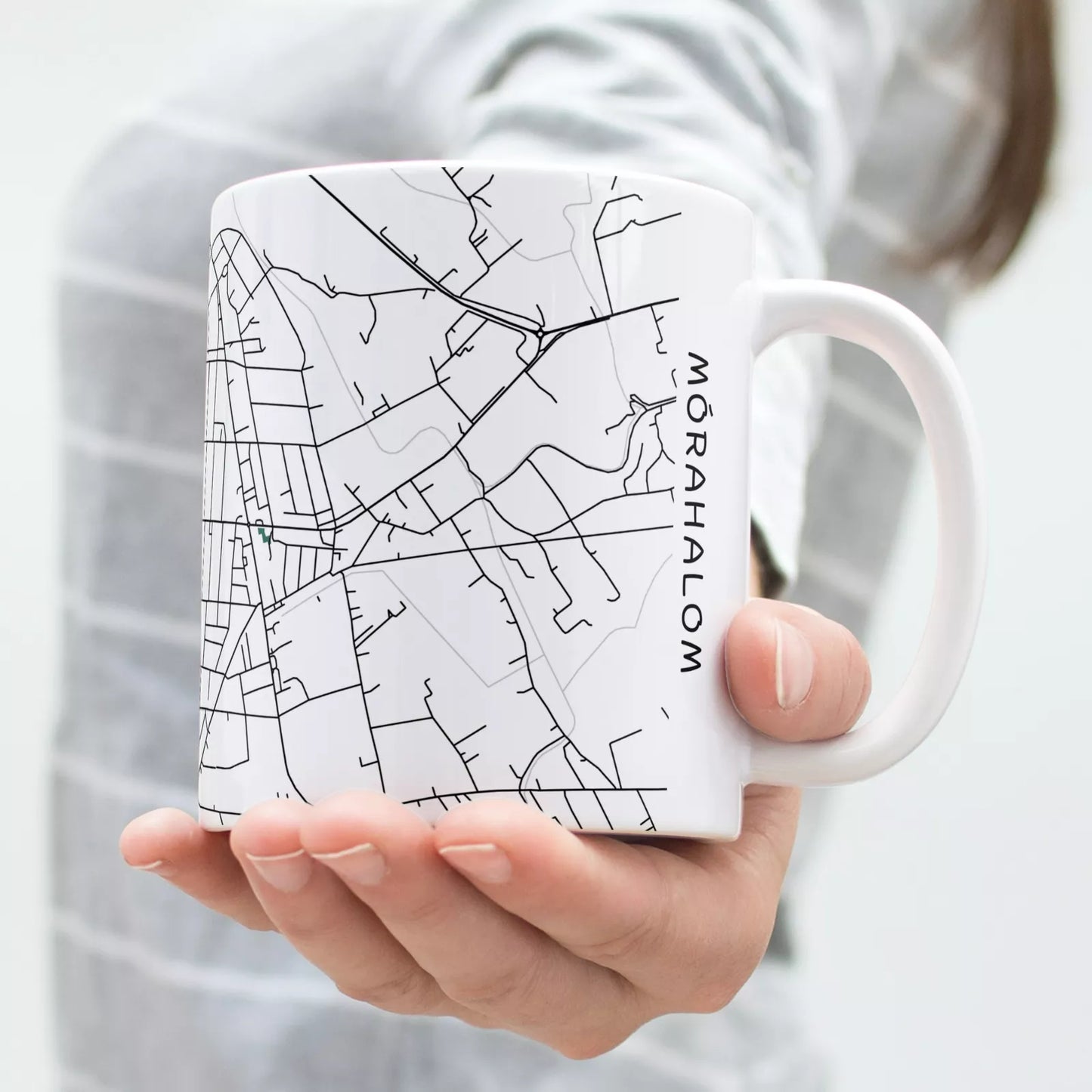 Mórahalom - Térképes bögre