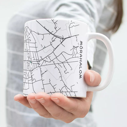 Mórahalom - Térképes bögre