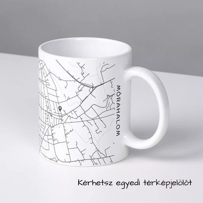 Mórahalom - Térképes bögre