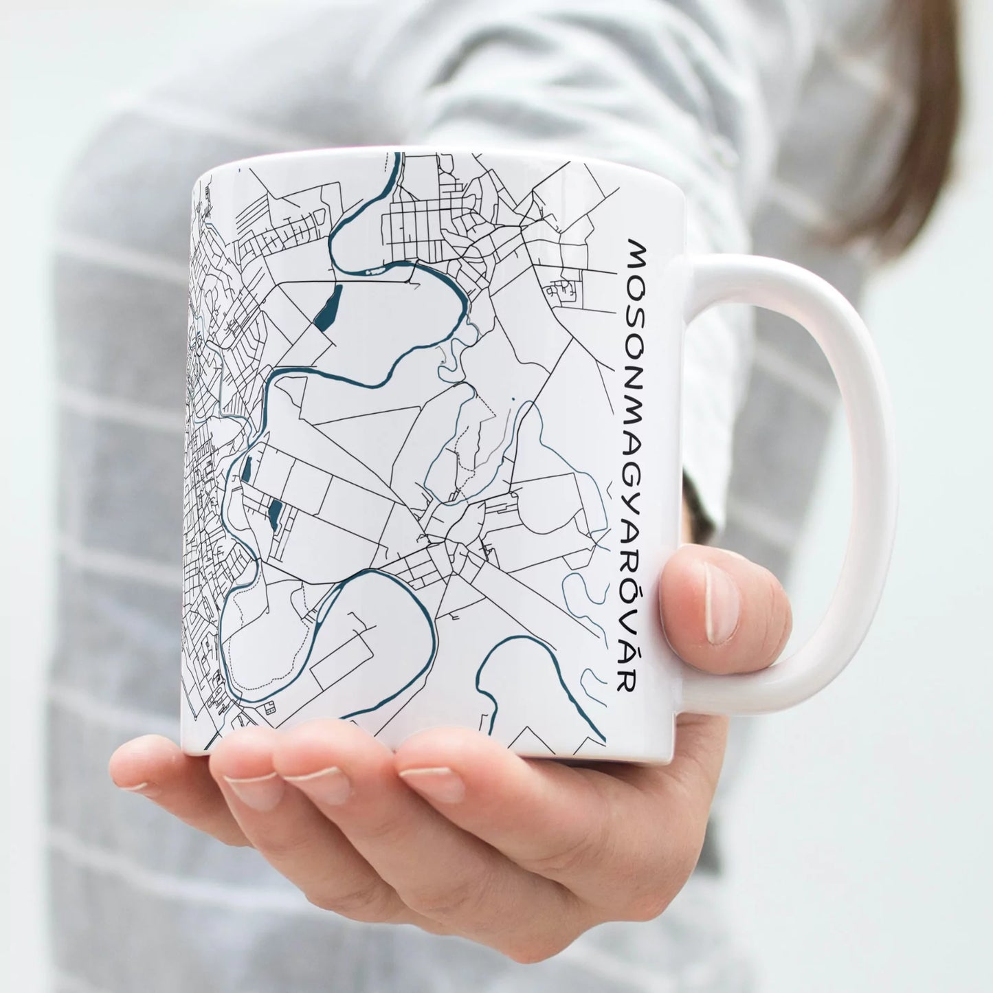 Mosonmagyaróvár - Térképes bögre