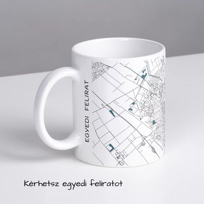 Mosonmagyaróvár - Térképes bögre