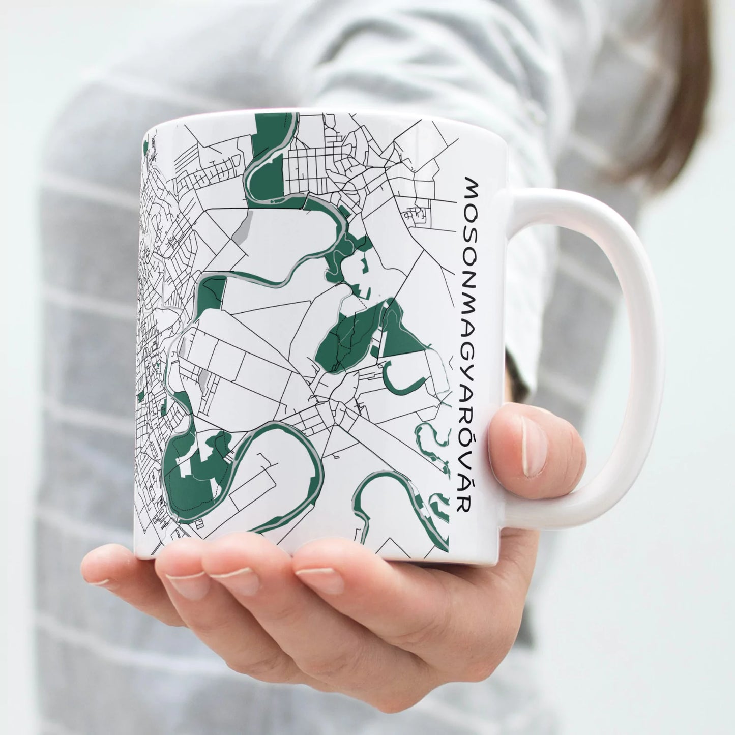 Mosonmagyaróvár - Térképes bögre