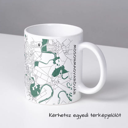 Mosonmagyaróvár - Térképes bögre