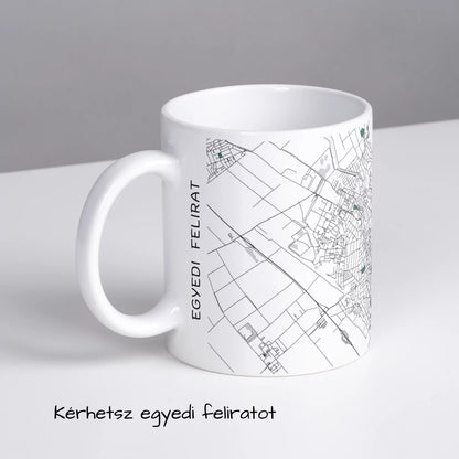 Mosonmagyaróvár - Térképes bögre