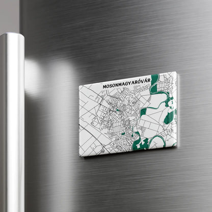 Mosonmagyaróvár - Térképes hűtőmágnes