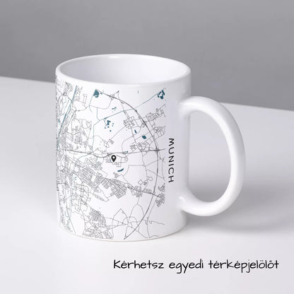 München - Térképes bögre
