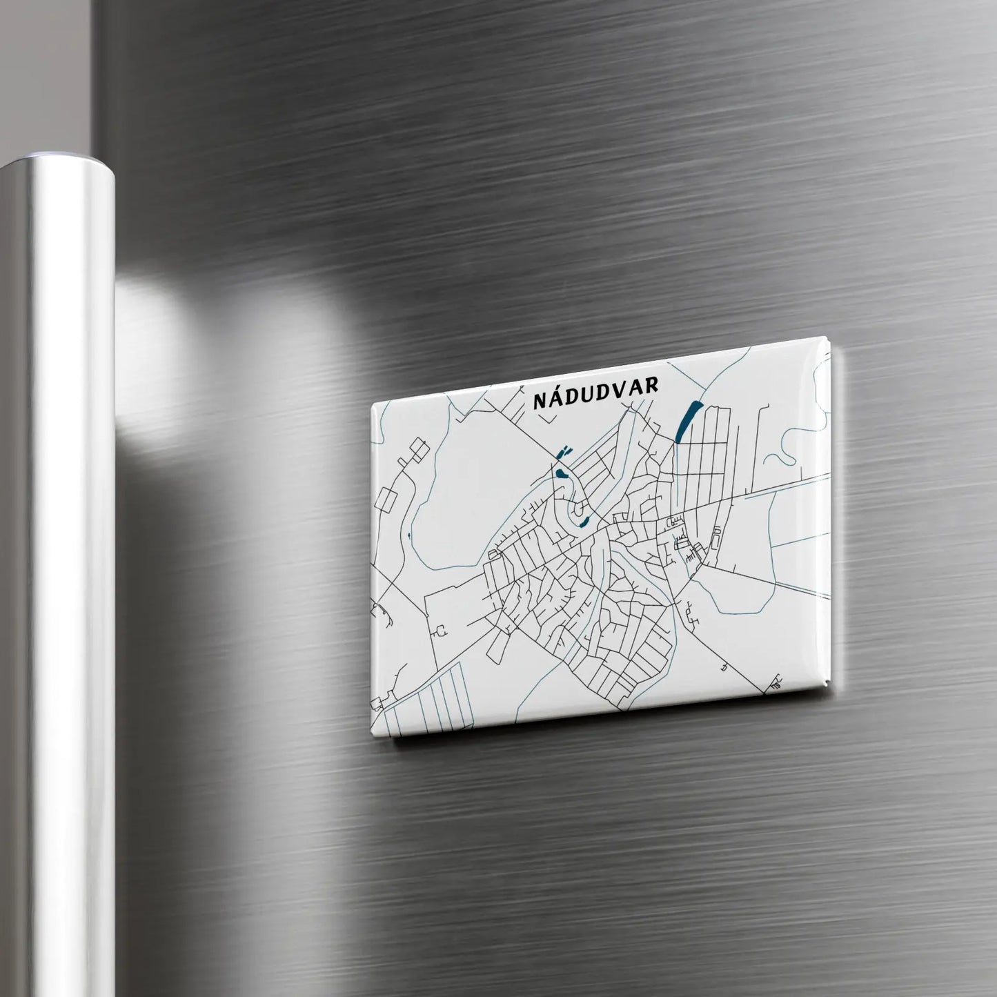Nádudvar - Térképes hűtőmágnes