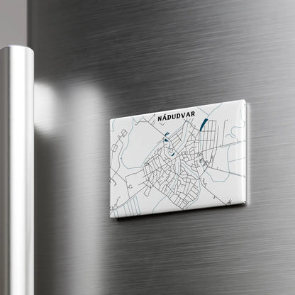 Nádudvar - Térképes hűtőmágnes