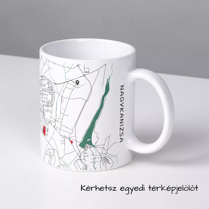 Nagykanizsa - Térképes bögre