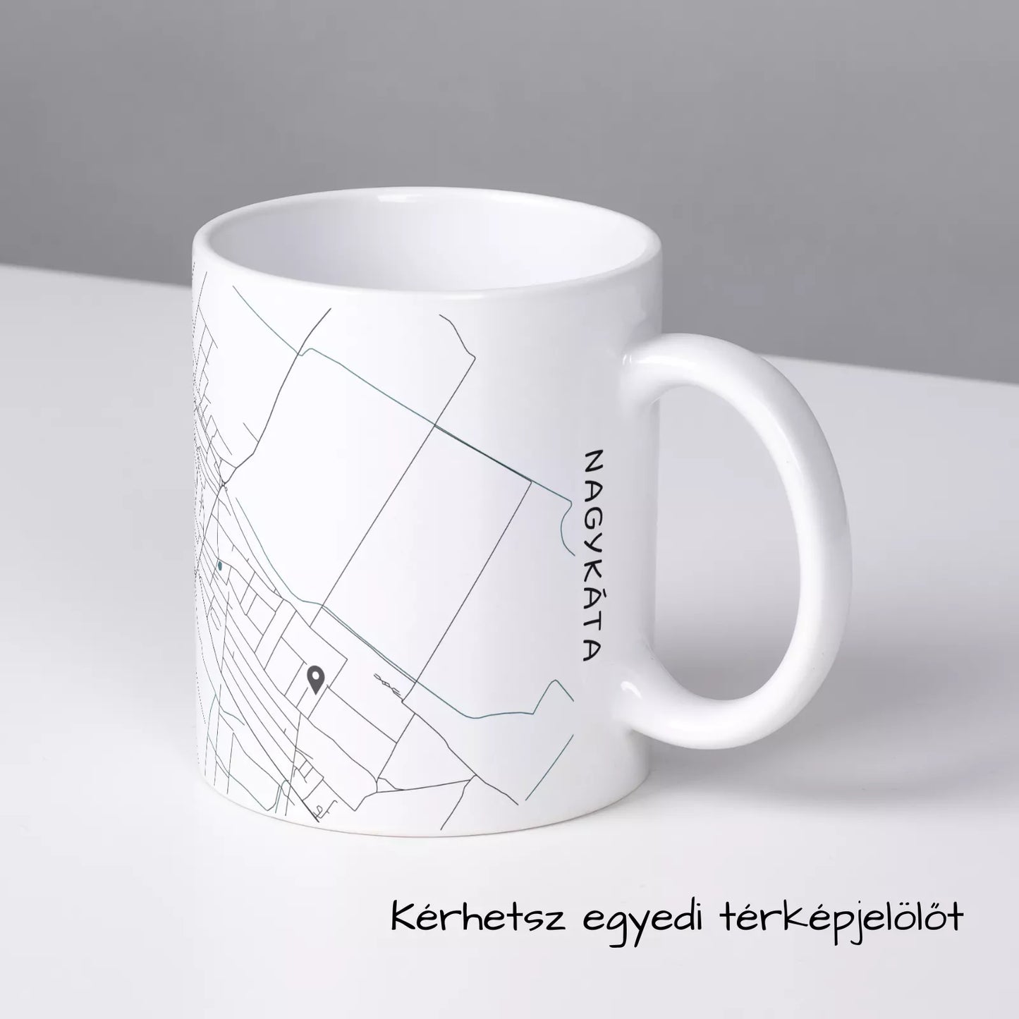 Nagykáta - Térképes bögre