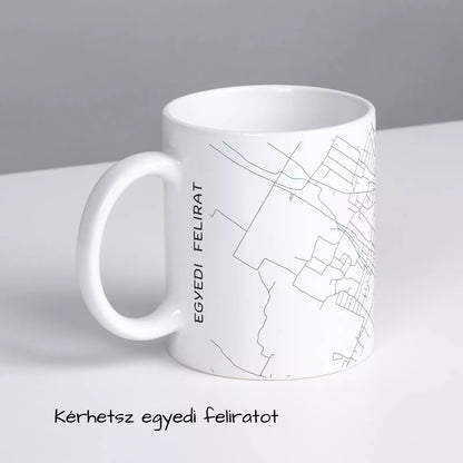 Nagykáta - Térképes bögre