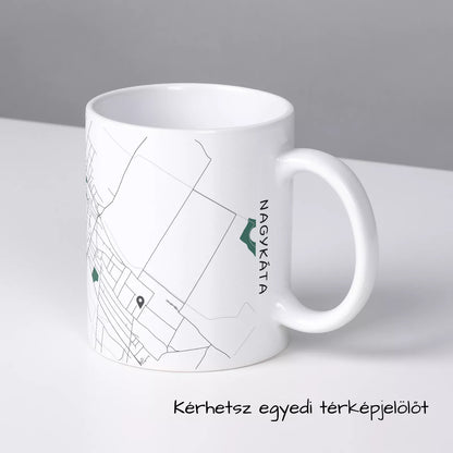 Nagykáta - Térképes bögre