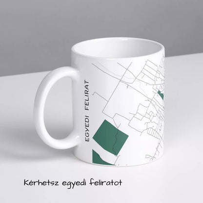 Nagykáta - Térképes bögre