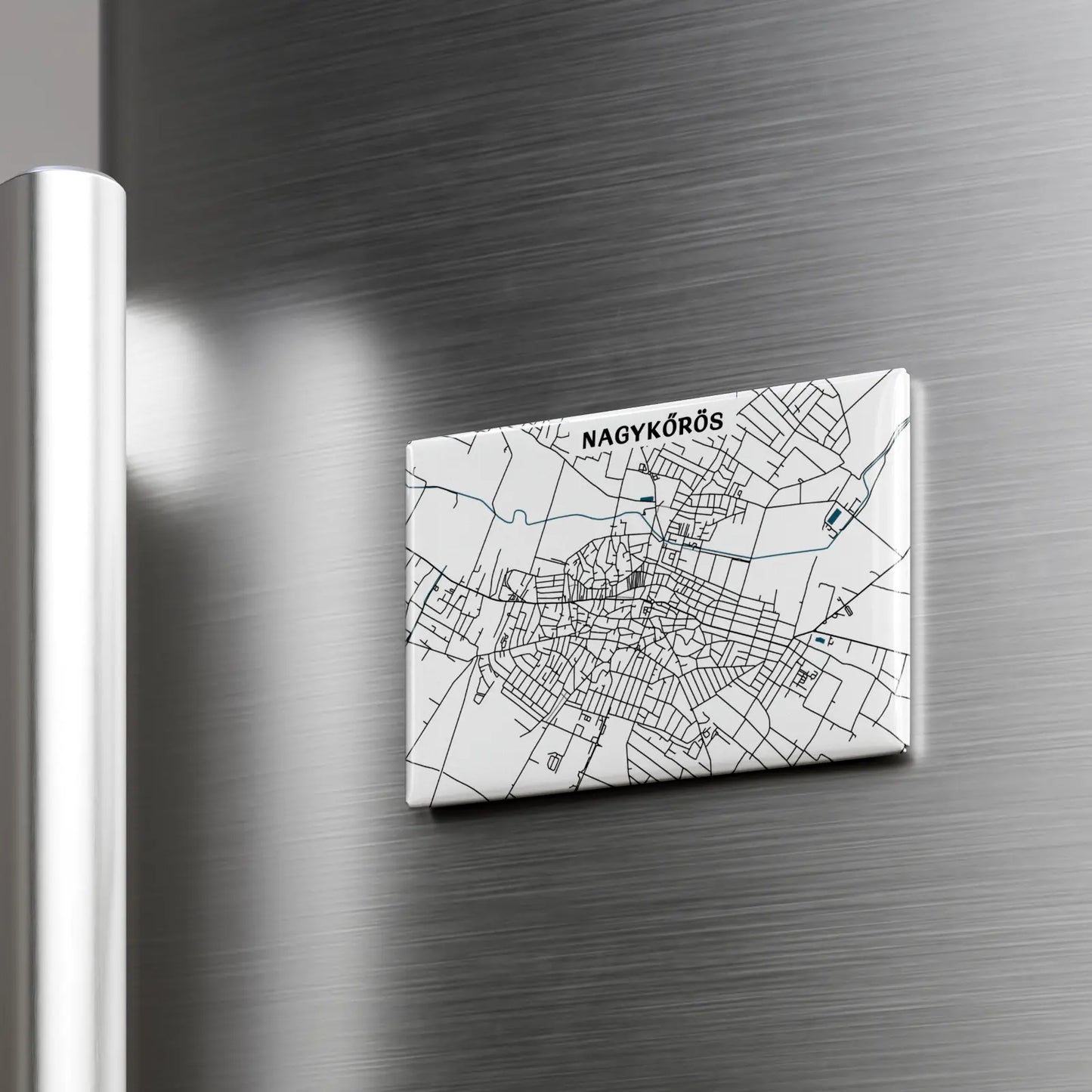 Nagykőrös - Térképes hűtőmágnes