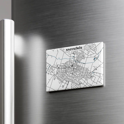 Nagykőrös - Térképes hűtőmágnes