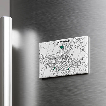 Nagykőrös - Térképes hűtőmágnes