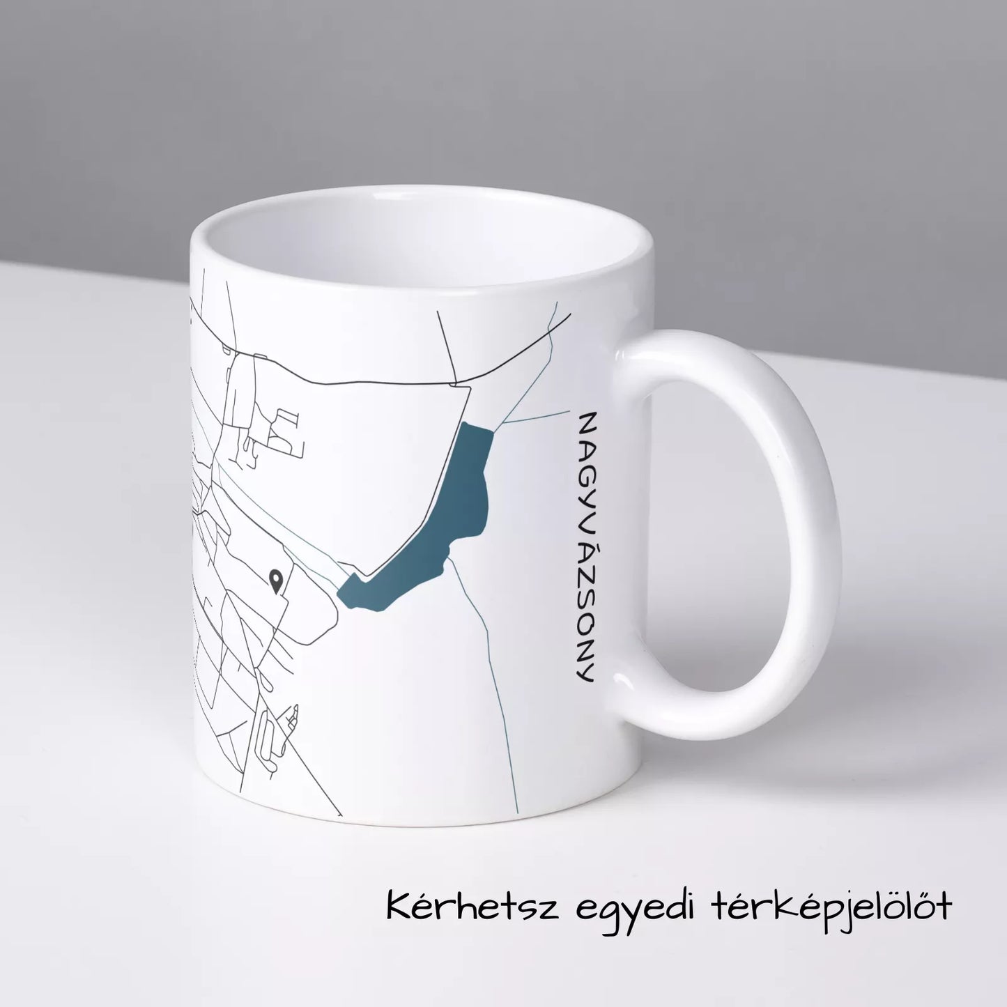 Nagyvázsony - Térképes bögre