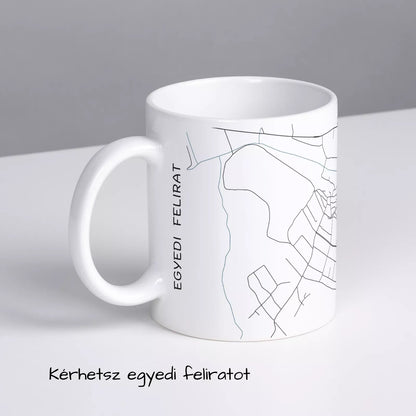 Nagyvázsony - Térképes bögre