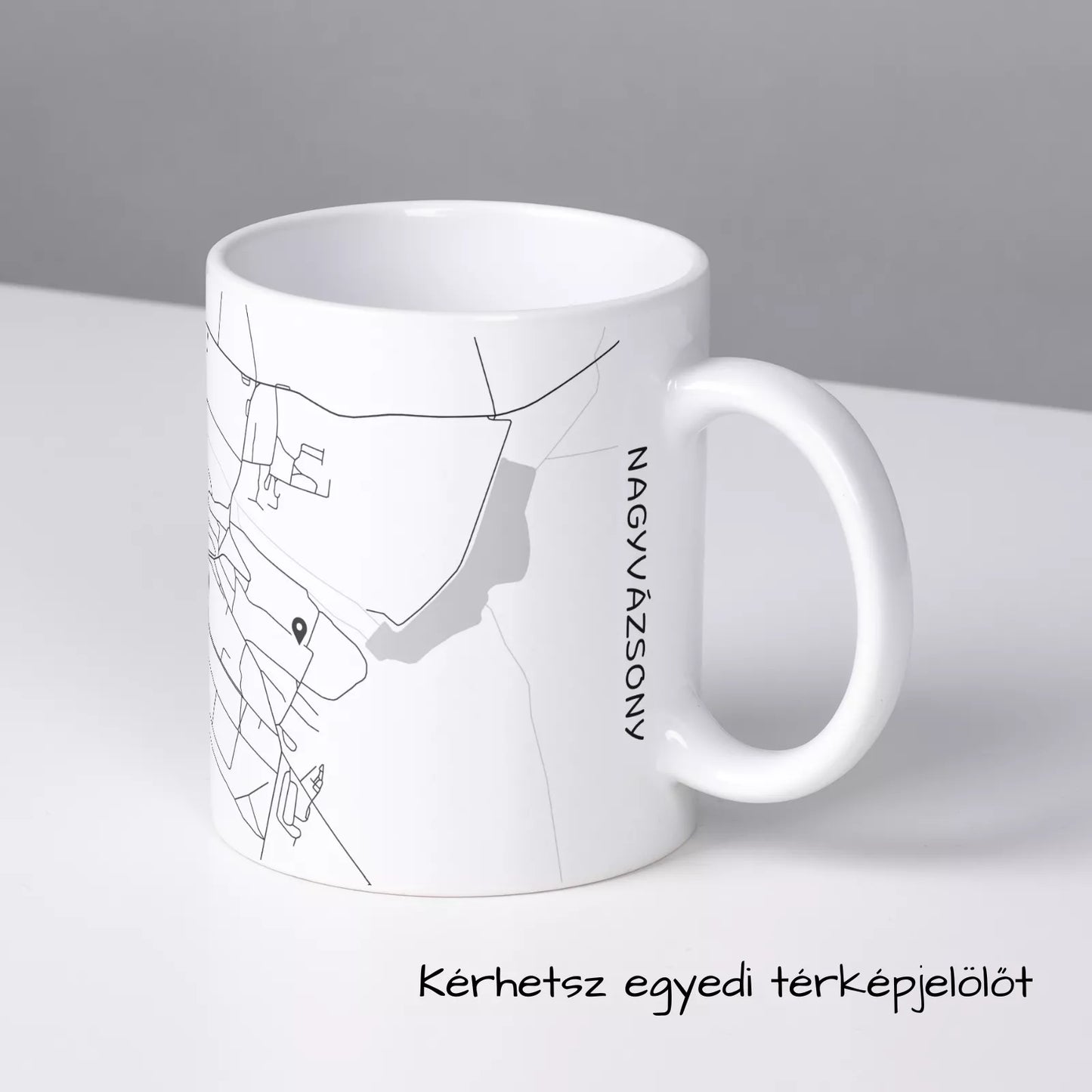 Nagyvázsony - Térképes bögre