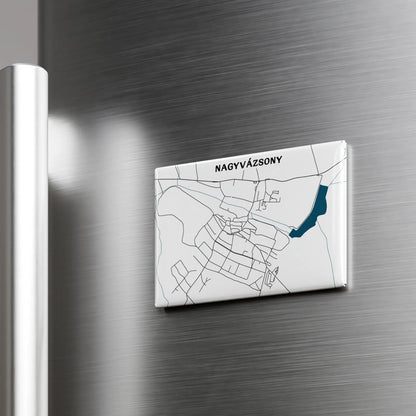Nagyvázsony - Térképes hűtőmágnes