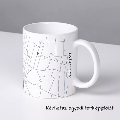 Nyírtelek - Térképes bögre