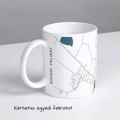 Nyírtelek - Térképes bögre