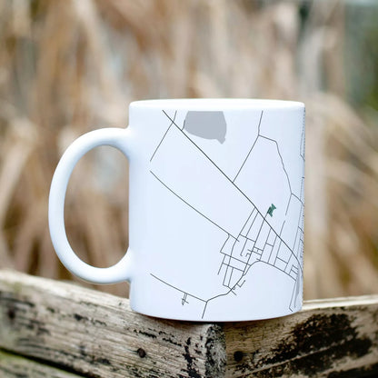 Nyírtelek - Térképes bögre