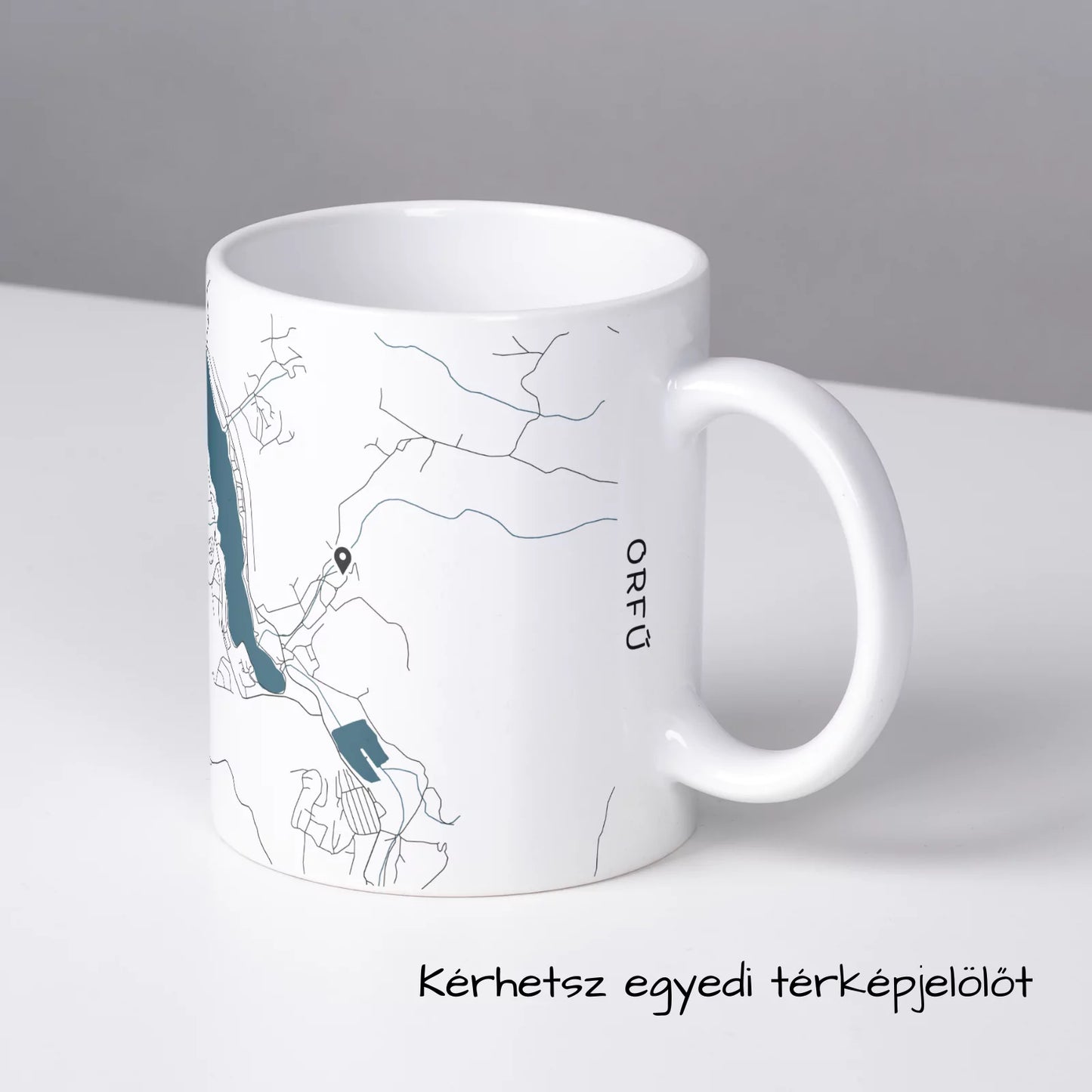 Orfű - Térképes bögre