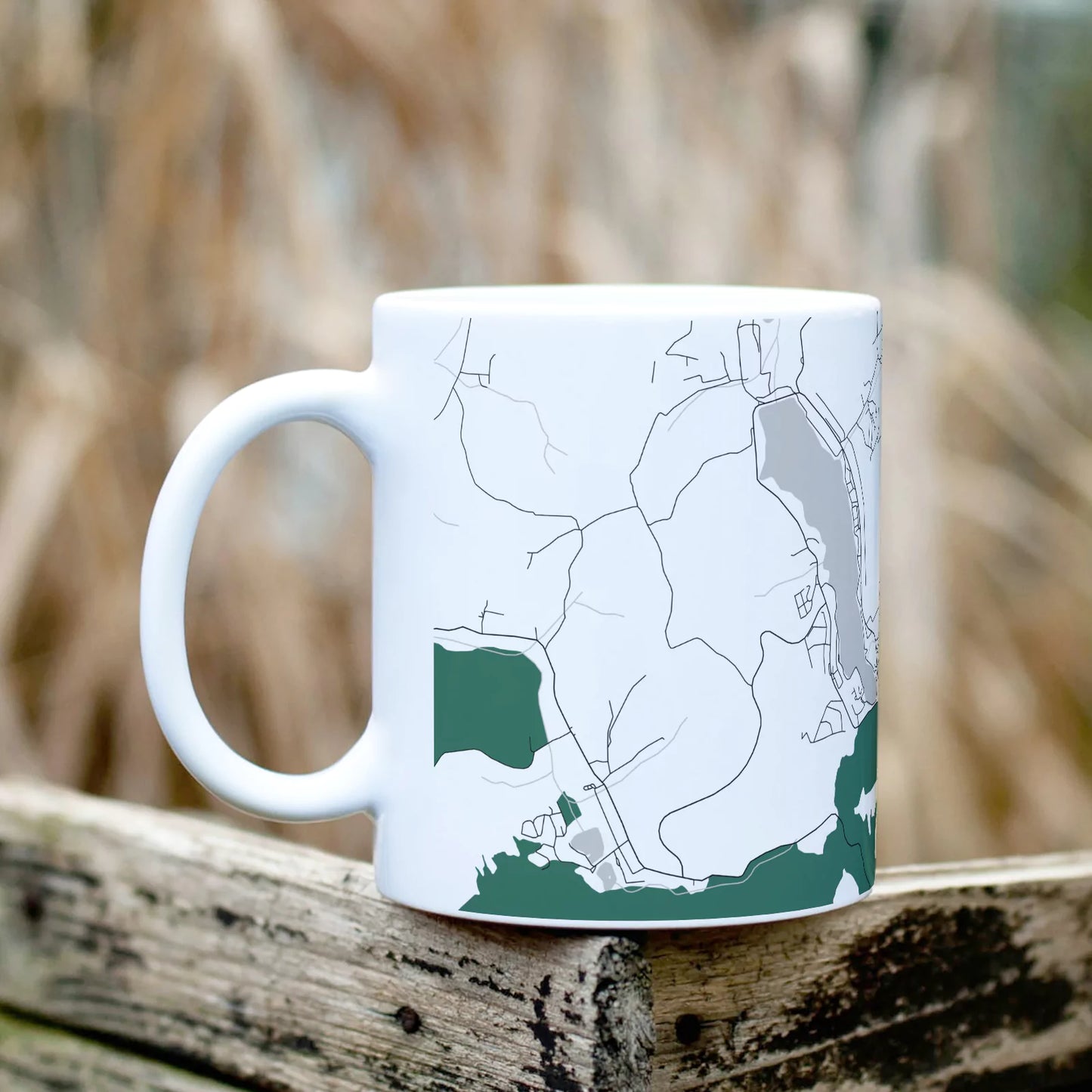 Orfű - Térképes bögre