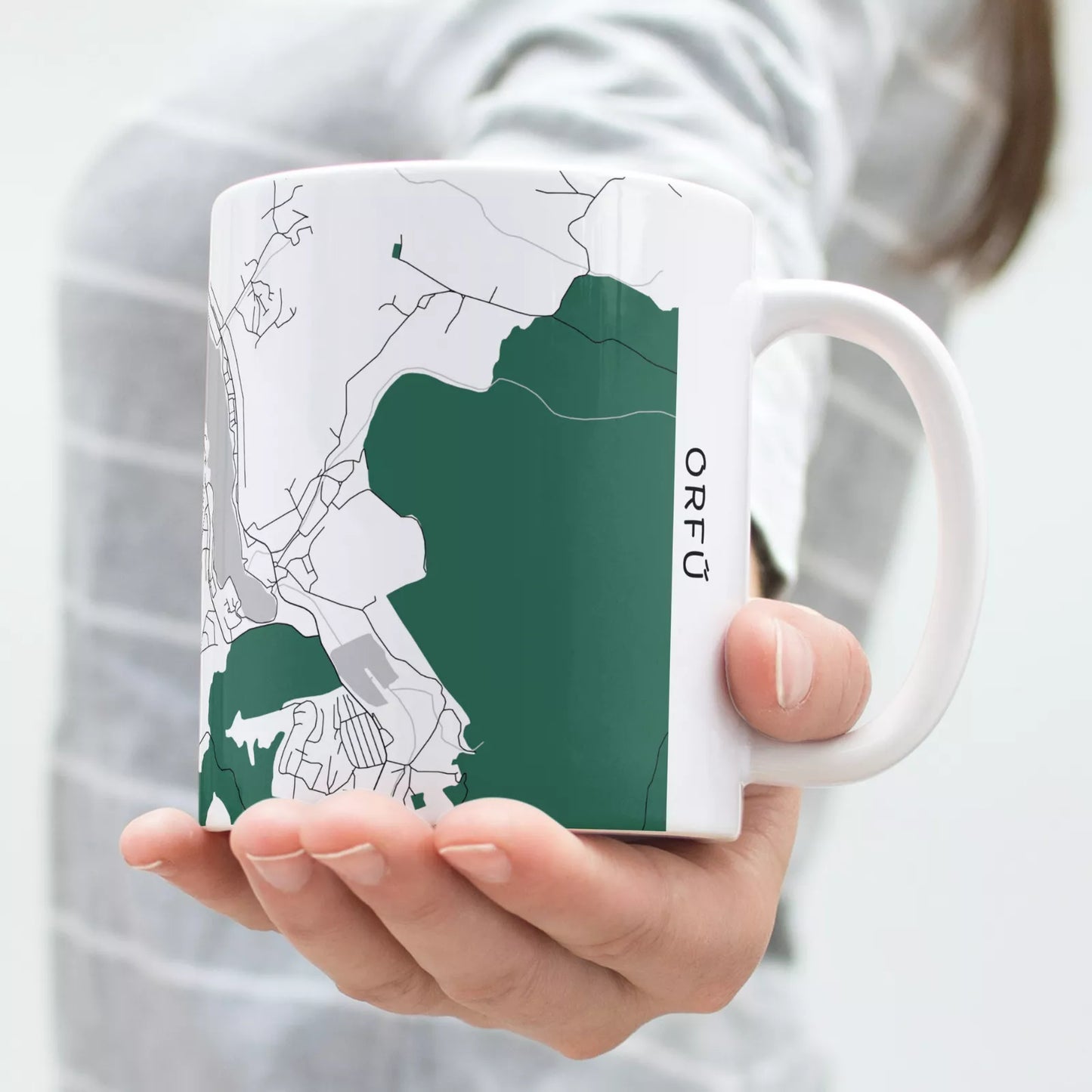 Orfű - Térképes bögre