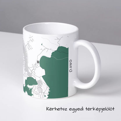 Orfű - Térképes bögre