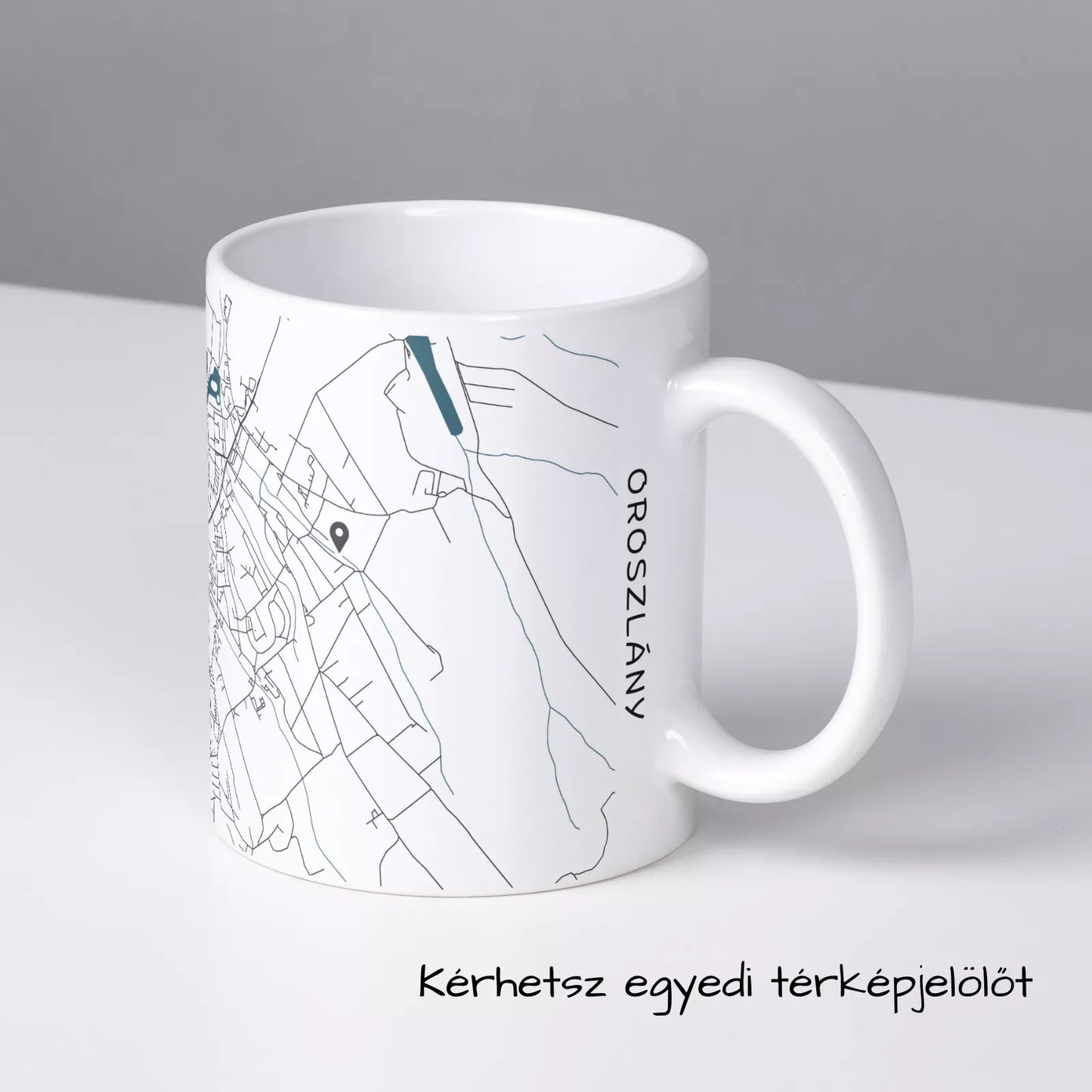 Oroszlány - Térképes bögre