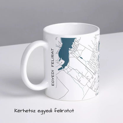 Oroszlány - Térképes bögre