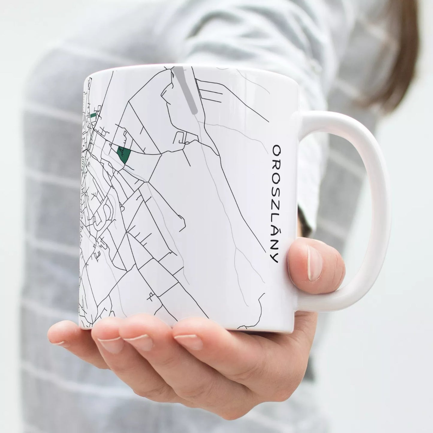 Oroszlány - Térképes bögre