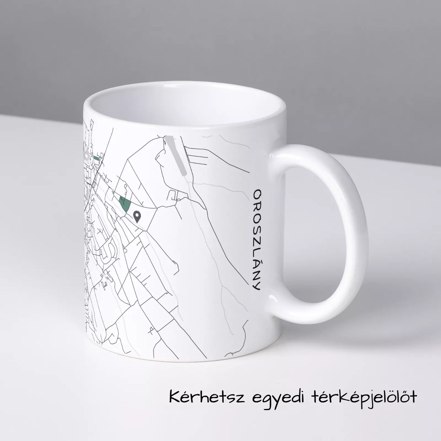 Oroszlány - Térképes bögre