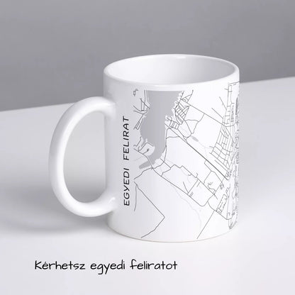 Oroszlány - Térképes bögre