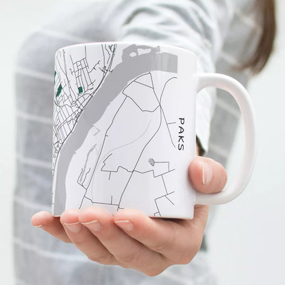 Paks - Térképes bögre