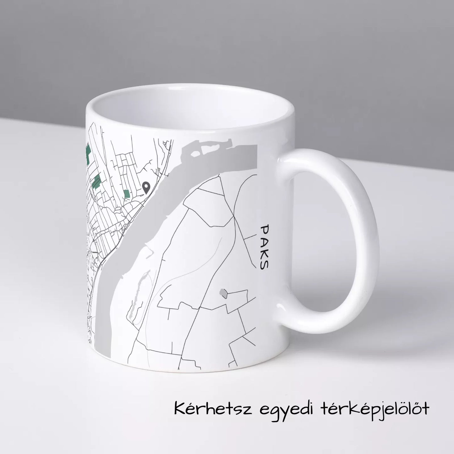 Paks - Térképes bögre